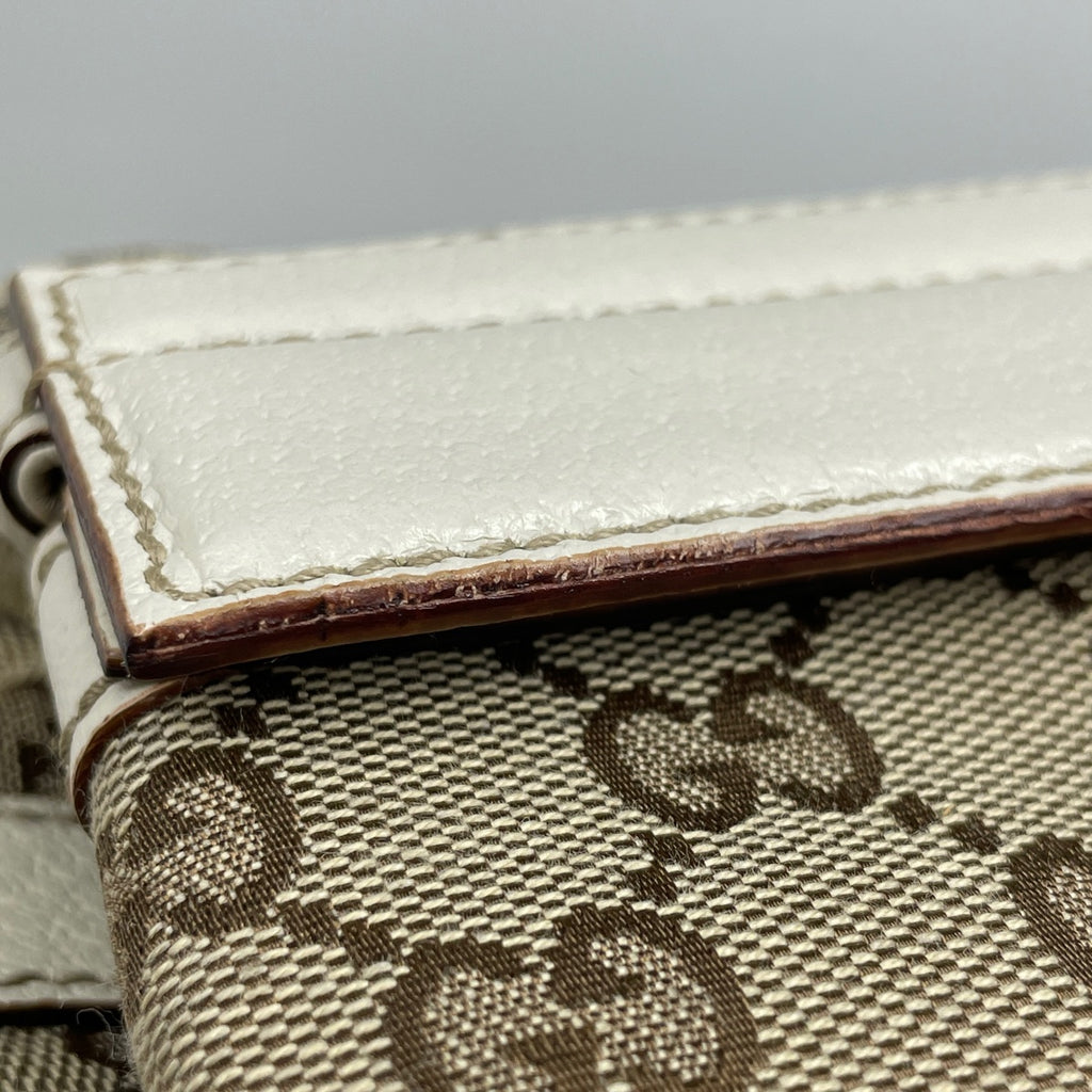 グッチ GG柄 ハンドバッグ ドクターズバッグ シェリーライン ウエブ ハンドバッグ GGキャンバス ベージュ レディース 【中古】brbag