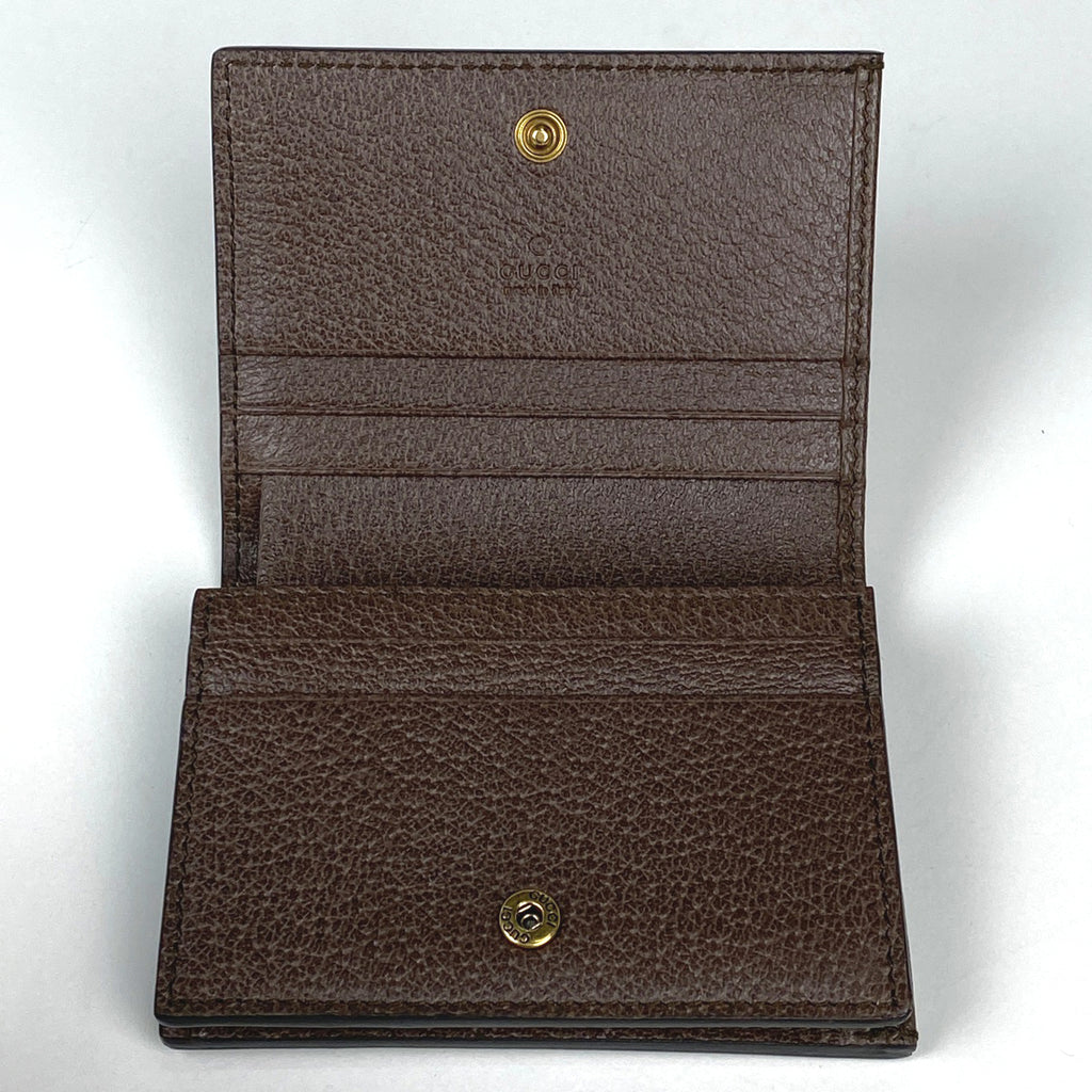 グッチ オフィディア 二つ折り 財布 GG柄 シェリーライン ウェブ 二つ折り財布 コーティングキャンバス ベージュ ブラウン 591962 レディース 【中古】brbag