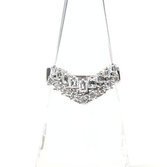 メレダイヤ デザインリング プラチナ 指輪 リング 11.5号 Pt900 ダイヤモンド レディース 【中古】nbjwl