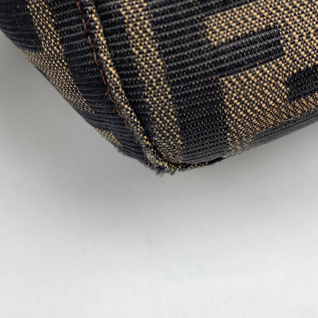 フェンディ ズッカ柄 ハンドバッグ 手提げ トートバッグ 総柄 ロゴ ハンドバッグ キャンバス ブラウン 26693 レディース 【中古】brbag