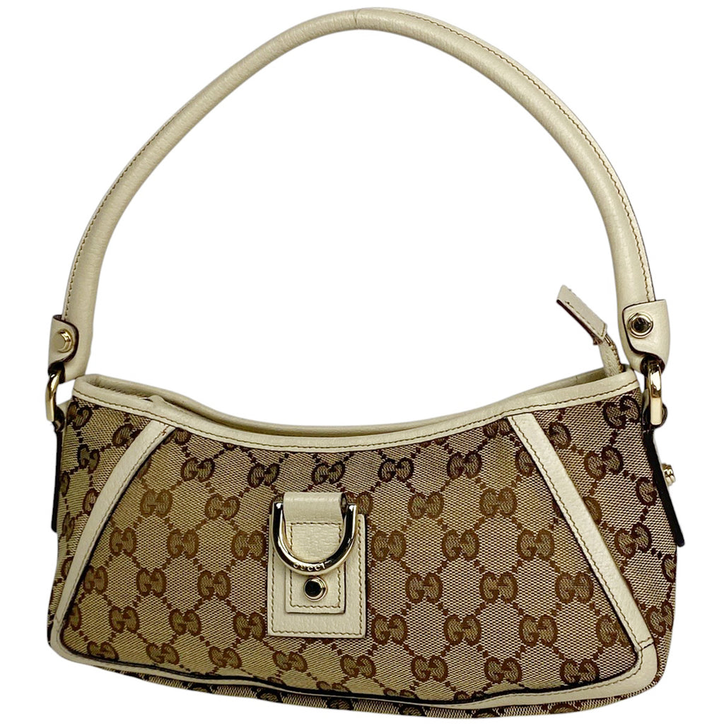 グッチ GG柄 ショルダーバッグ ワンショルダー 肩掛け アビー ショルダーバッグ GGキャンバス ベージュ ホワイト 130939 レディース 【中古】brbag