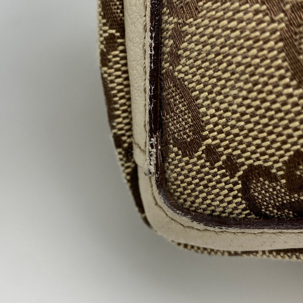 グッチ GG柄 ショルダーバッグ ワンショルダー 肩掛け アビー ショルダーバッグ GGキャンバス ベージュ ホワイト 130939 レディース 【中古】brbag