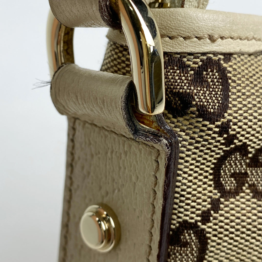 グッチ GG柄 ショルダーバッグ ワンショルダー 肩掛け アビー ショルダーバッグ GGキャンバス ベージュ ホワイト 130939 レディース 【中古】brbag