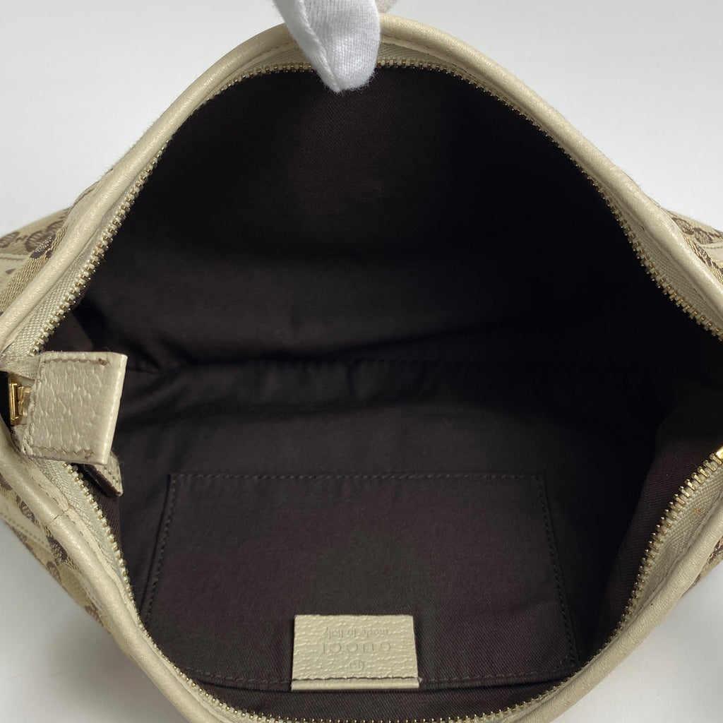 グッチ GG柄 ショルダーバッグ ワンショルダー 肩掛け アビー ショルダーバッグ GGキャンバス ベージュ ホワイト 130939 レディース 【中古】brbag