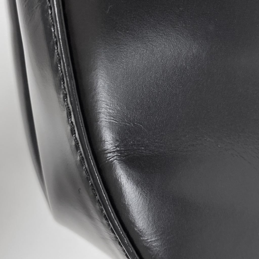 サルヴァトーレフェラガモ ロゴ ショルダーバッグ ミラー チェーン ショルダーバッグ レザー グレー 9780 レディース 【中古】brbag