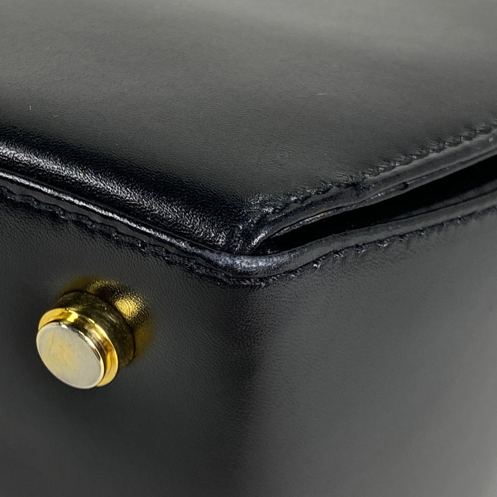 サルヴァトーレフェラガモ ガンチーニ ハンドバッグ 2WAY ショルダーバッグ ハンドバッグ レザー ブラック 4695 レディース 【中古】brbag