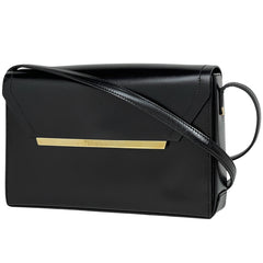 ロエベ ロゴ ショルダーバッグ ワンショルダー ショルダーバッグ レザー ブラック レディース 【中古】brbag