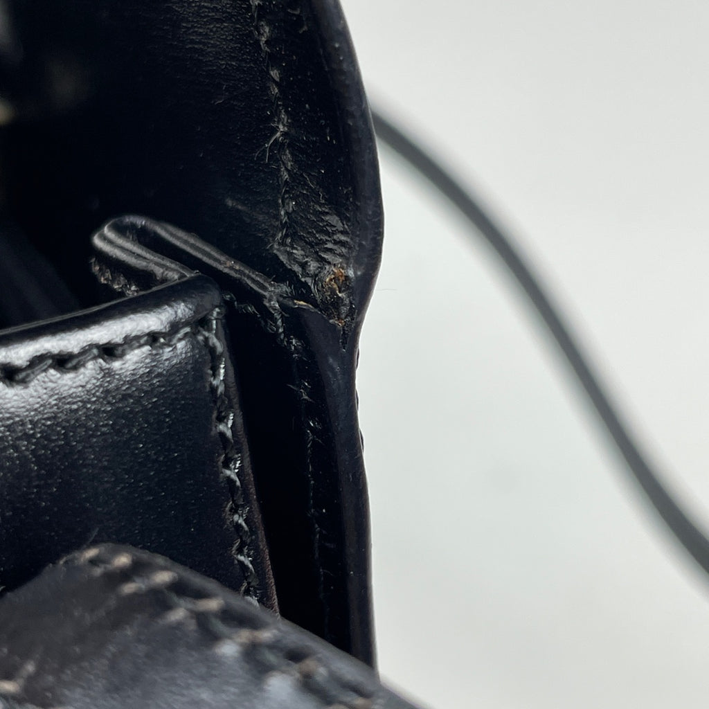 ロエベ ロゴ ショルダーバッグ ワンショルダー ショルダーバッグ レザー ブラック レディース 【中古】brbag