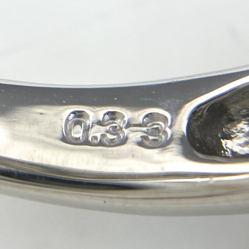 タサキ パール デザインリング プラチナ 指輪 メレダイヤ 真珠 リング 10号 Pt900 パール ダイヤモンド レディース 【中古】brjwl