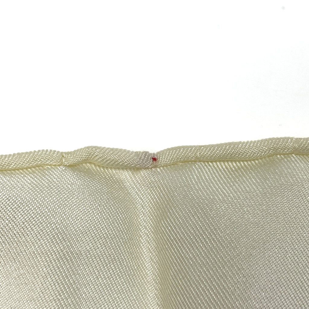 シャネル フラワー柄 スカーフ 花柄 ココマーク スカーフ シルク ホワイト マルチカラー レディース 【中古】brbag