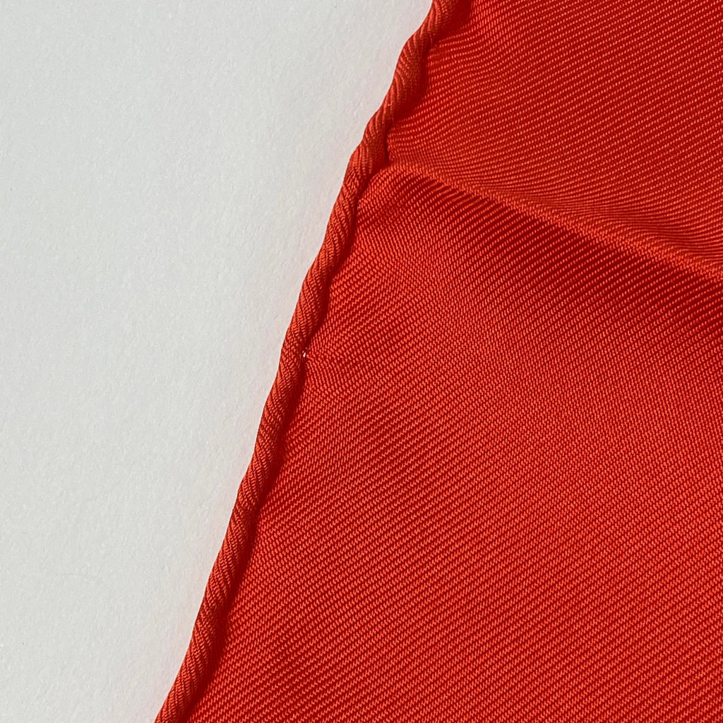 エルメス カレ 90 CONCERTO コンチェルト 奏曲 スカーフ シルク レッド マルチカラー レディース 【中古】brbag