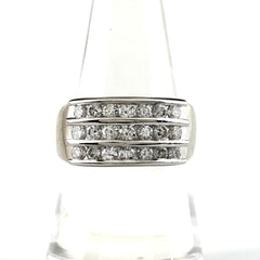 メレダイヤ デザインリング プラチナ 指輪 リング 16号 Pt900 ダイヤモンド レディース ノンブランドジュエリー 【中古】nbjwl