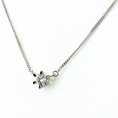 ダイヤモンド デザインネックレス プラチナ ペンダント ネックレス Pt850 ダイヤモンド レディース ノンブランドジュエリー 【中古】nbjwl