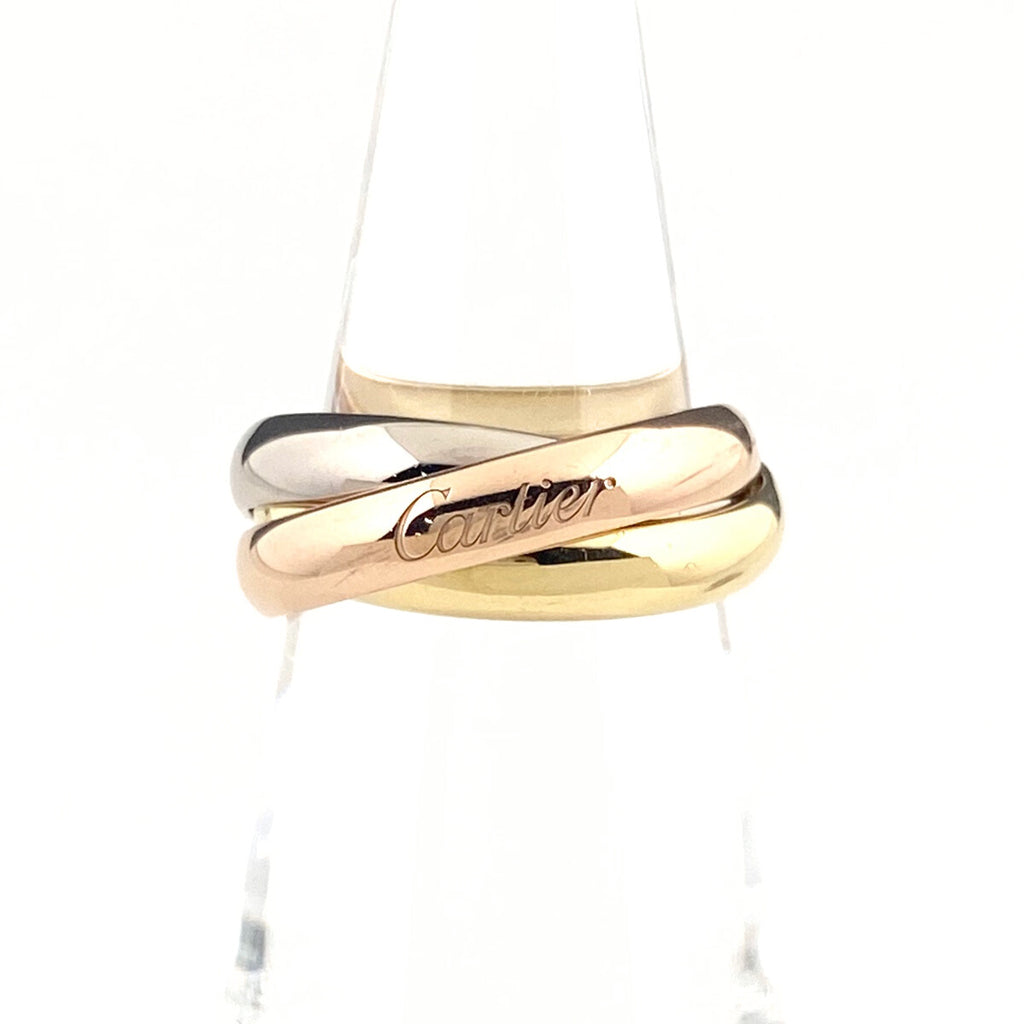 カルティエ トリニティ リング YG イエローゴールド 指輪 スリーカラー リング 11号 750 レディース 【中古】brjwl