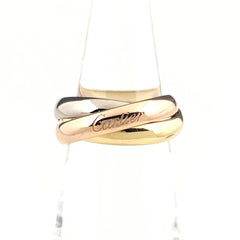 カルティエ トリニティ リング YG イエローゴールド 指輪 スリーカラー リング 11号 750 レディース 【中古】brjwl