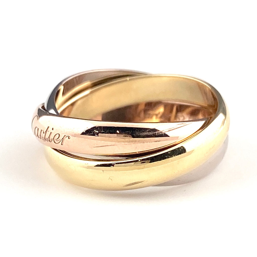 カルティエ トリニティ リング YG イエローゴールド 指輪 スリーカラー リング 11号 750 レディース 【中古】brjwl