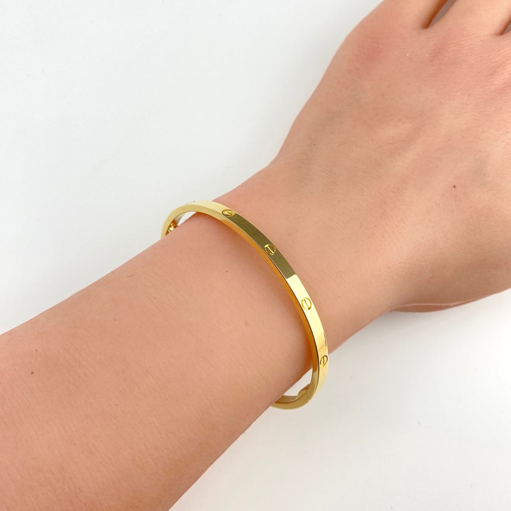 カルティエ ラブ SM ブレスレット YG イエローゴールド 腕輪 ブレスレット 750 レディース 【中古】brjwl