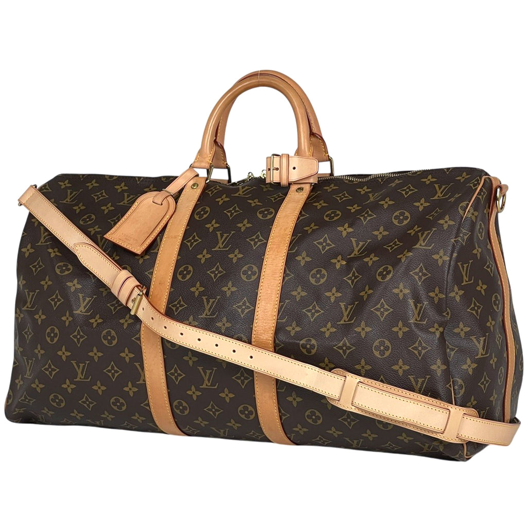 ルイ・ヴィトン キーポル バンドリエール 55 2WAY ショルダーバッグ ボストンバッグ モノグラム ブラウン M41414 レディース 【中古】brbag