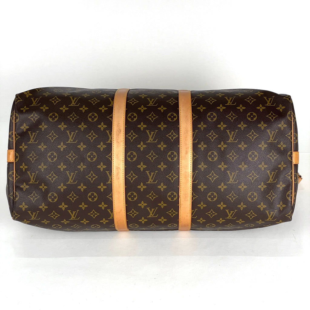 ルイ・ヴィトン キーポル バンドリエール 55 2WAY ショルダーバッグ ボストンバッグ モノグラム ブラウン M41414 レディース 【中古】brbag