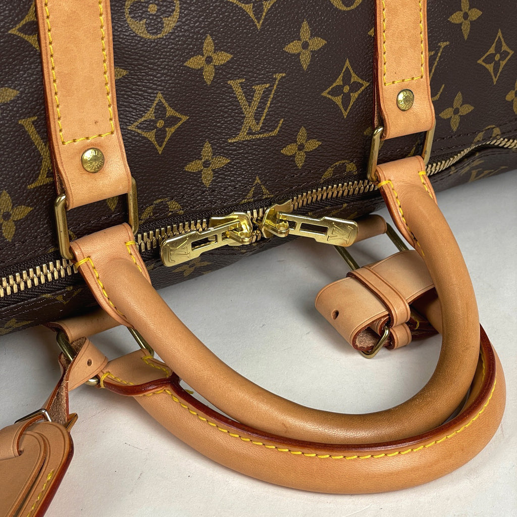 ルイ・ヴィトン キーポル バンドリエール 55 2WAY ショルダーバッグ ボストンバッグ モノグラム ブラウン M41414 レディース 【中古】brbag
