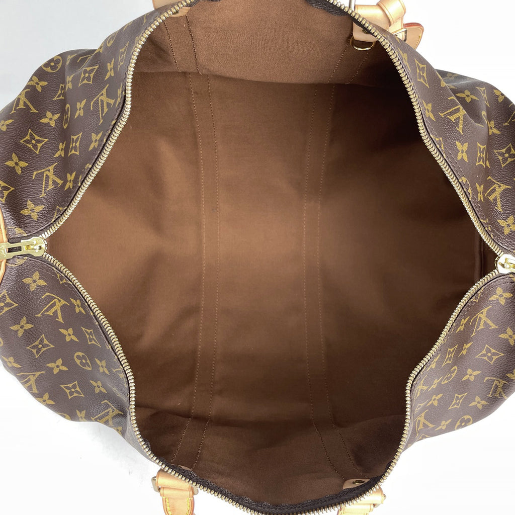 ルイ・ヴィトン キーポル バンドリエール 55 2WAY ショルダーバッグ ボストンバッグ モノグラム ブラウン M41414 レディース 【中古】brbag