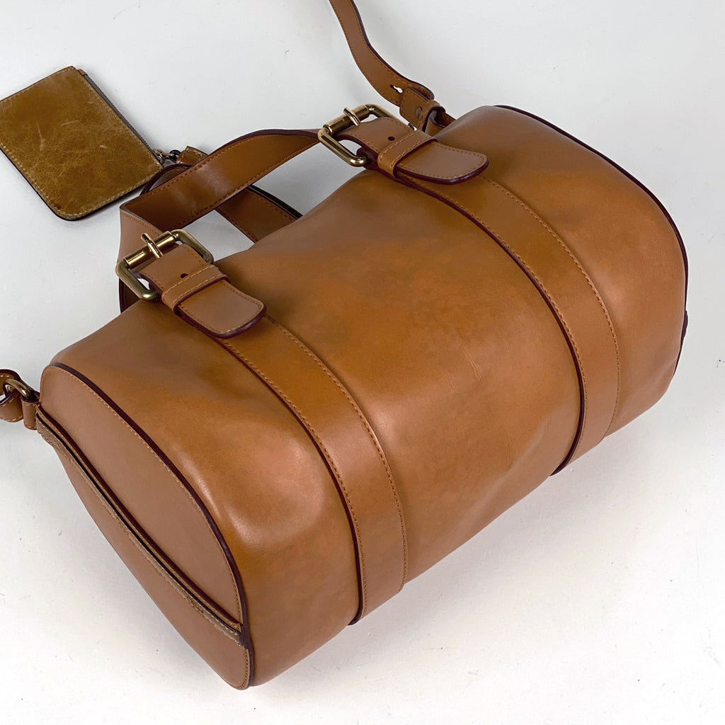 クロエ ロゴ ハンドバッグ 2WAY ショルダーバッグ ハンドバッグ レザー ブラウン レディース 【中古】brbag