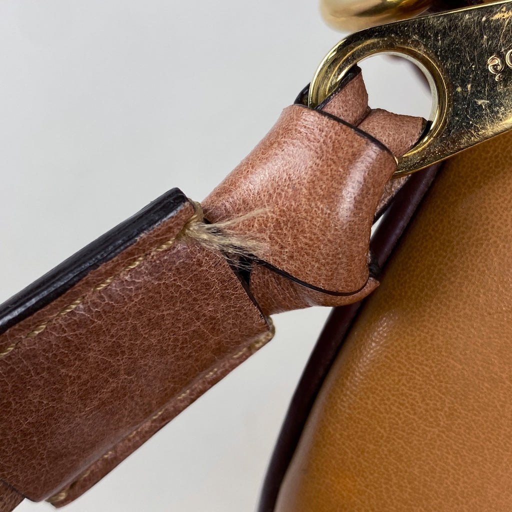 クロエ ロゴ ハンドバッグ 2WAY ショルダーバッグ ハンドバッグ レザー ブラウン レディース 【中古】brbag