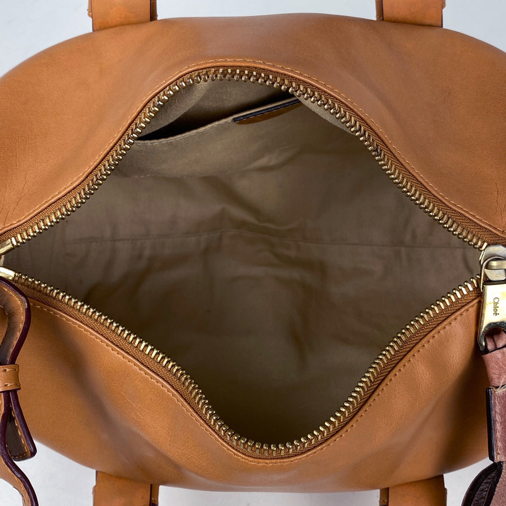 クロエ ロゴ ハンドバッグ 2WAY ショルダーバッグ ハンドバッグ レザー ブラウン レディース 【中古】brbag