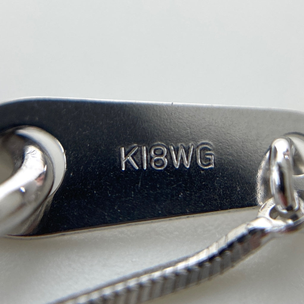 メレダイヤ デザインネックレス WG ホワイトゴールド ペンダント ネックレス K18 WG ダイヤモンド レディース 【中古】nbjwl