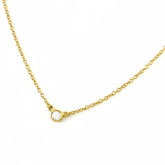 ティファニー バイザヤード ネックレス ネックレス 750 ダイヤモンド レディース ブランドジュエリー 【中古】brjwl