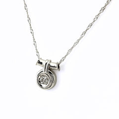 ダイヤモンド デザインネックレス プラチナ ペンダント ネックレス Pt900 Pt850 ダイヤモンド レディース ノンブランドジュエリー 【中古】nbjwl