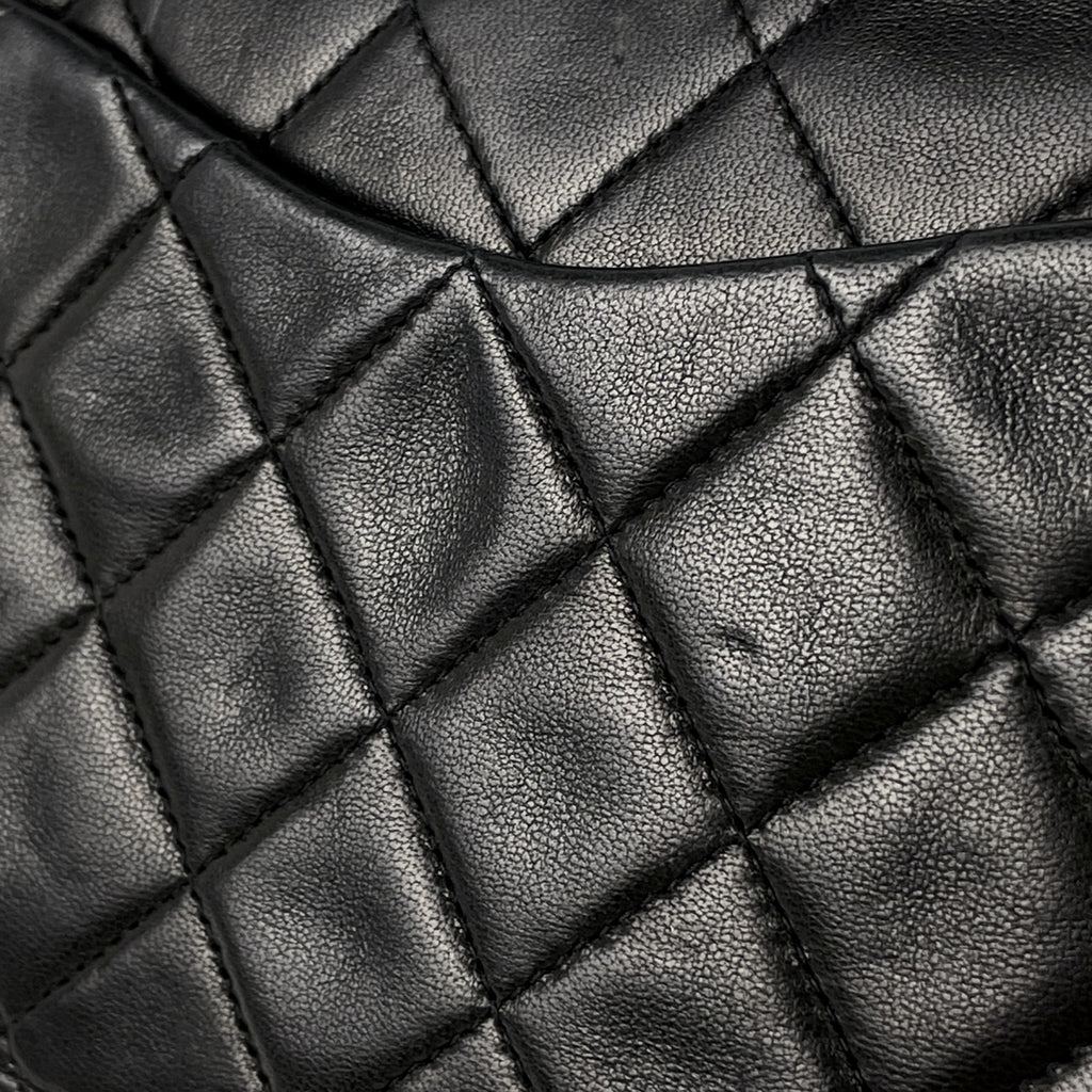 シャネル マトラッセ Wフラップ チェーン ショルダーバッグ ココマーク ショルダーバッグ レザー ブラック A01113 レディース 【中古】brbag