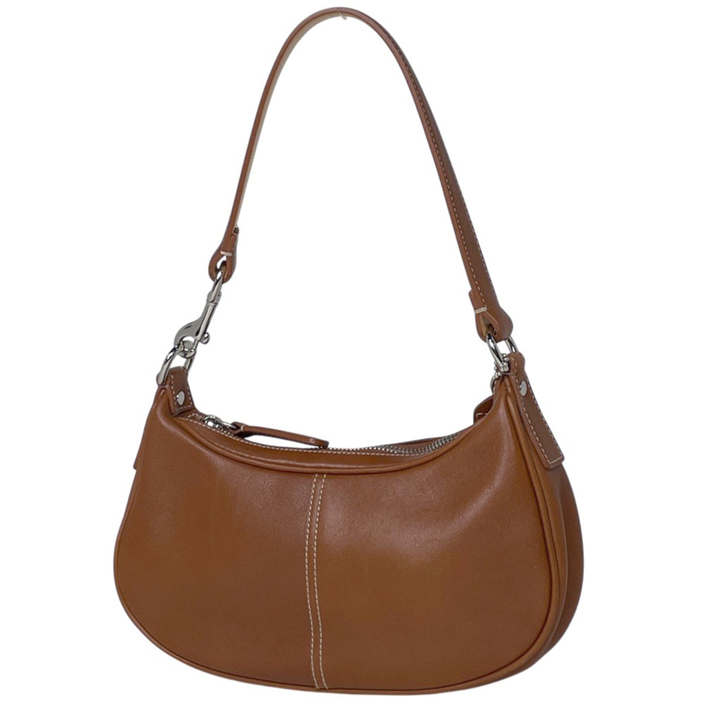 コーチ ロゴ ハンドバッグ 手提げ ショルダーバッグ ハンドバッグ レザー ブラウン レディース 【中古】brbag