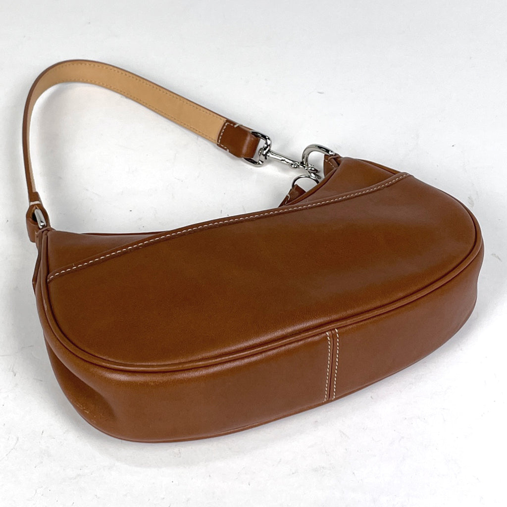 コーチ ロゴ ハンドバッグ 手提げ ショルダーバッグ ハンドバッグ レザー ブラウン レディース 【中古】brbag