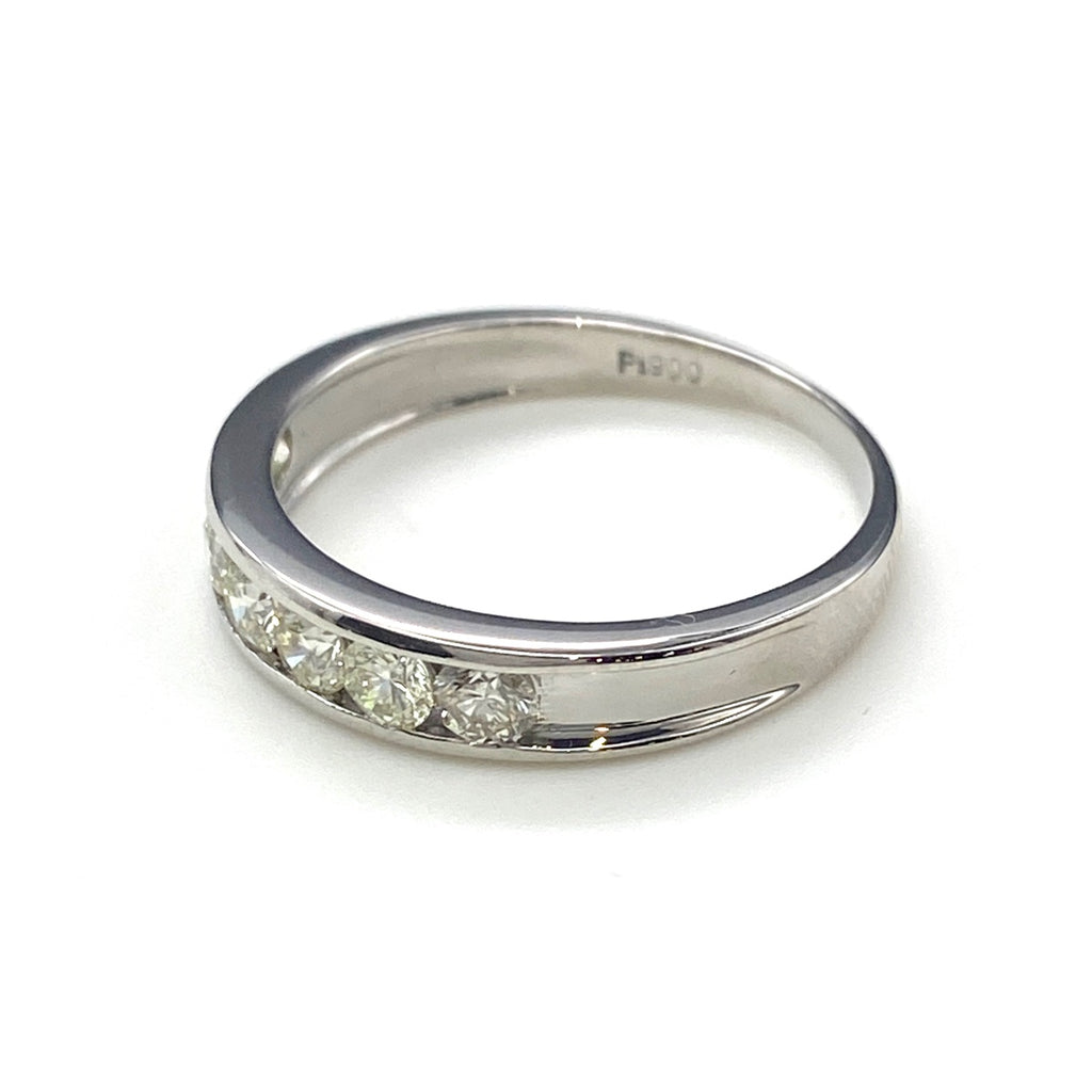 メレダイヤ デザインリング プラチナ 指輪 リング 11号 Pt900 ダイヤモンド レディース 【中古】nbjwl