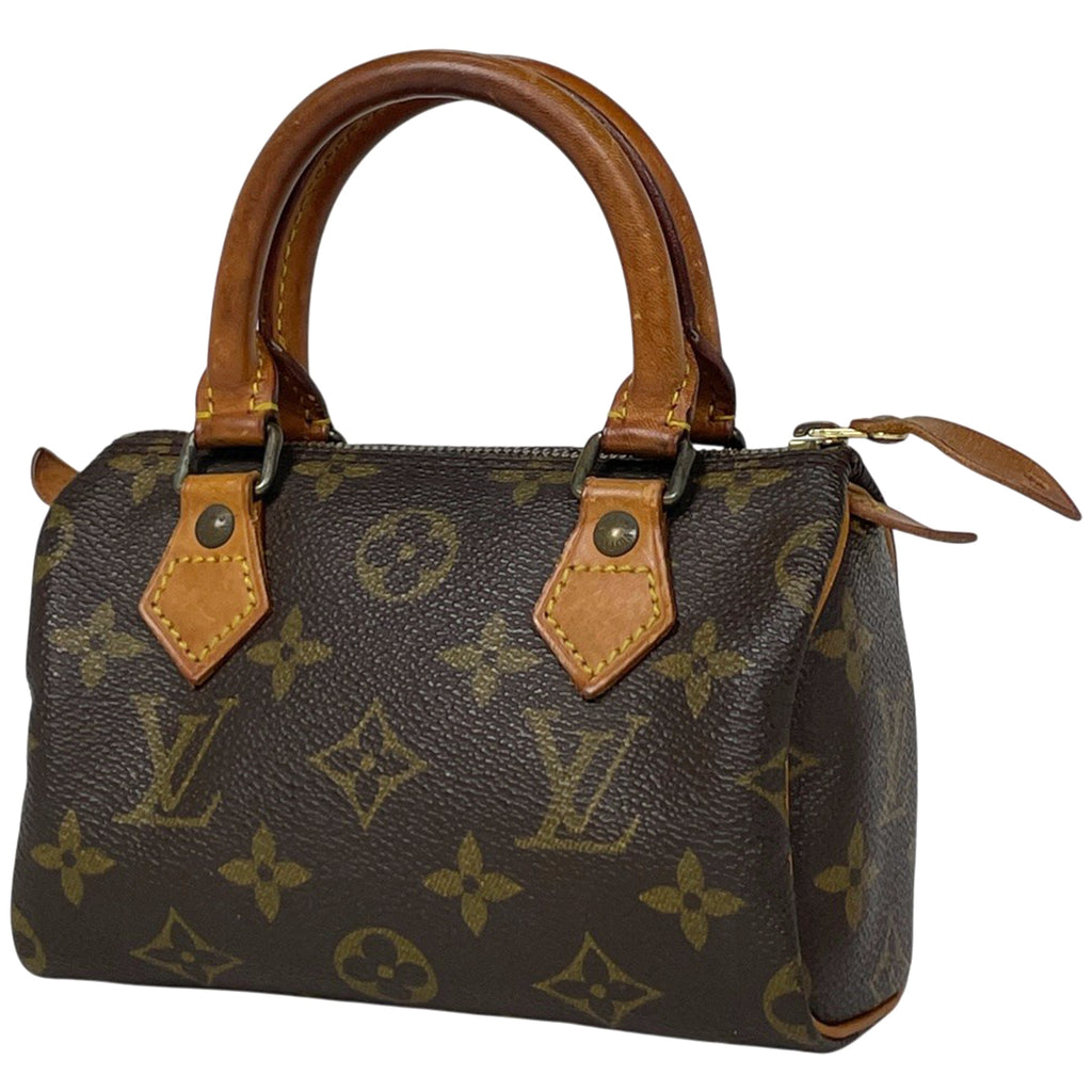 ルイ・ヴィトン ミニ スピーディ ショッピング 手提げ ハンドバッグ モノグラム ブラウン M41534 レディース 【中古】brbag