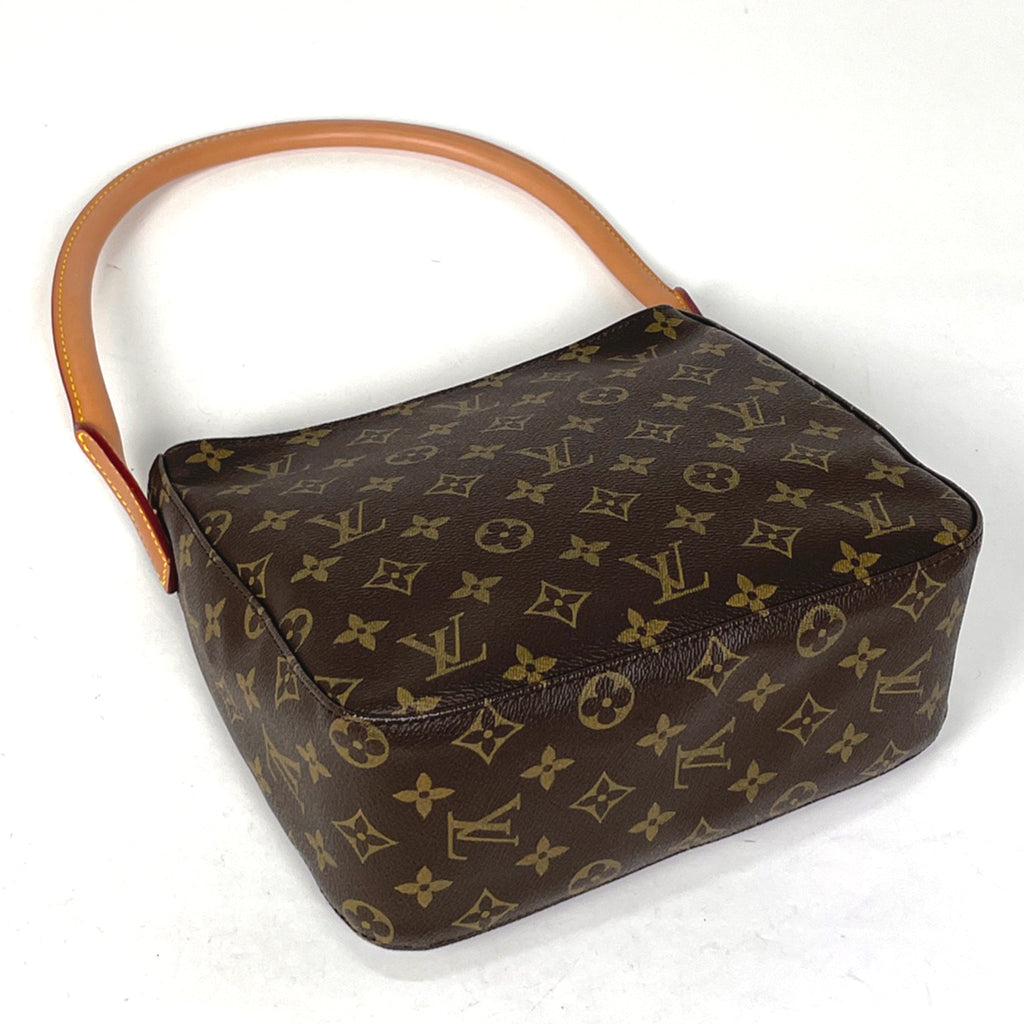 ルイ・ヴィトン ルーピング MM 肩掛け ワンショルダー ショルダーバッグ モノグラム ブラウン M51146 レディース 【中古】brbag