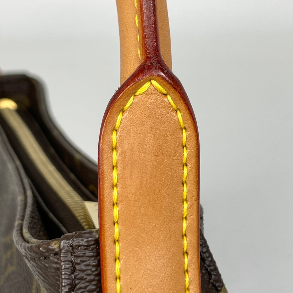 ルイ・ヴィトン ルーピング MM 肩掛け ワンショルダー ショルダーバッグ モノグラム ブラウン M51146 レディース 【中古】brbag