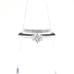 ティファニー ソリティア リング プラチナ 指輪 ダイヤモンド ソリテール リング 6.5号 Pt950 ダイヤモンド レディース 【中古】brjwl