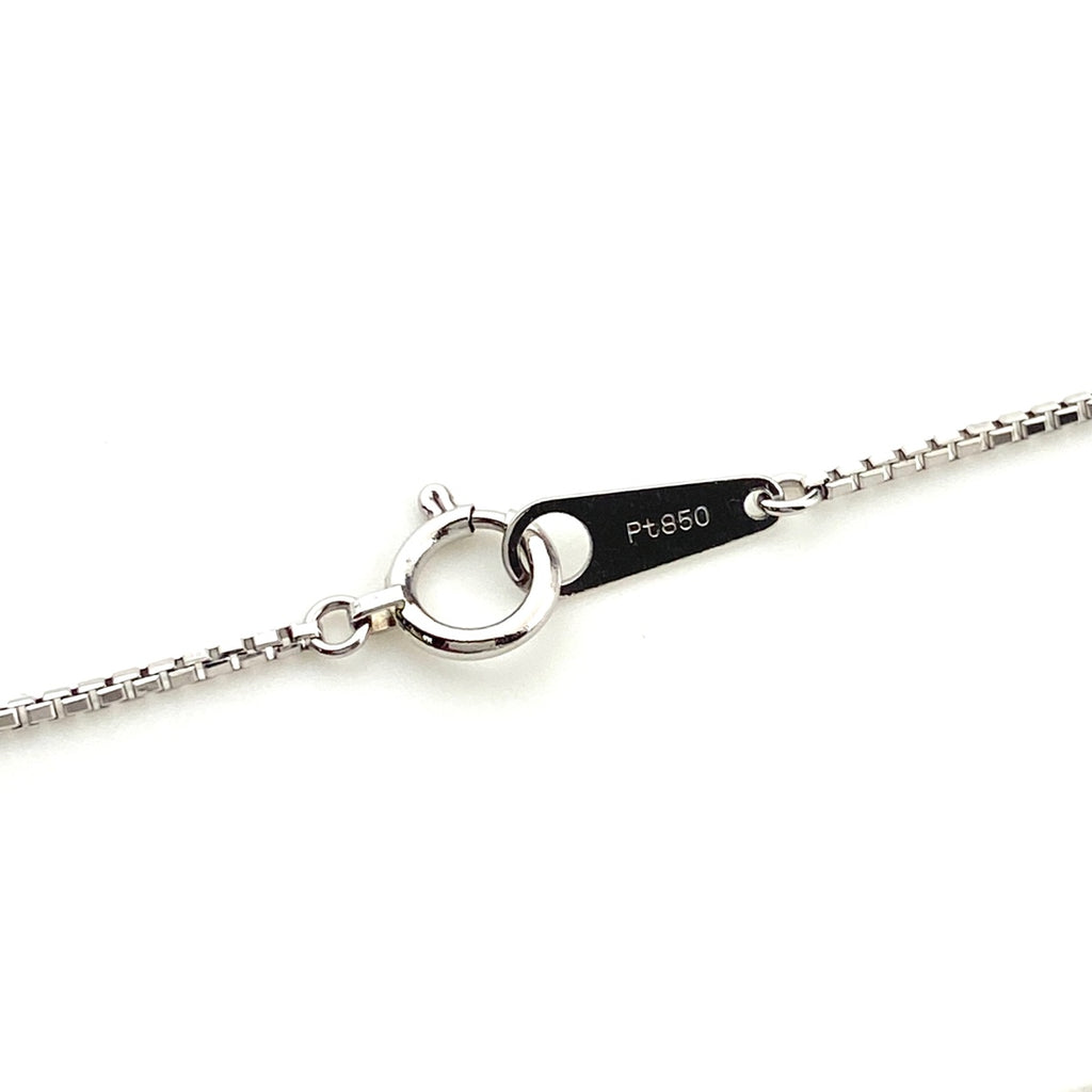 メレダイヤ デザインネックレス プラチナ ペンダント トリートメントダイヤ ネックレス Pt900 Pt850 ダイヤモンド レディース 【中古】nbjwl