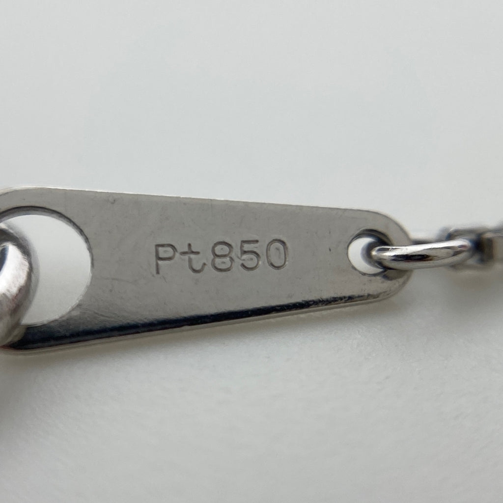 メレダイヤ デザインネックレス プラチナ ペンダント トリートメントダイヤ ネックレス Pt900 Pt850 ダイヤモンド レディース 【中古】nbjwl