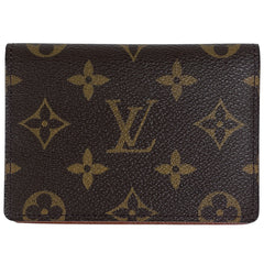 ルイ・ヴィトン ポルト2カルト ヴェルティカル 定期入れ クレジットカード キャッシュカード ICカード IDケース カードケース モノグラム ブラウン M60533 レディース 【中古】brbag