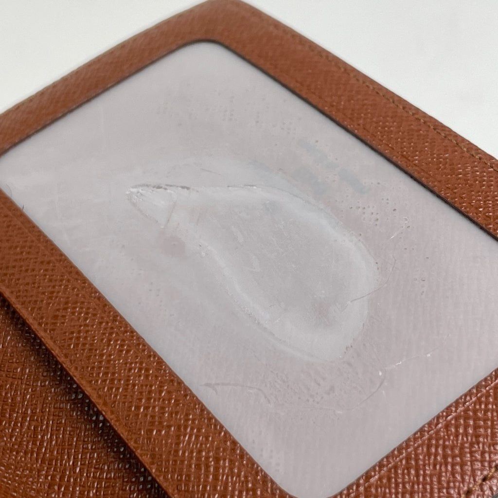 ルイ・ヴィトン ポルト2カルト ヴェルティカル 定期入れ クレジットカード キャッシュカード ICカード IDケース カードケース モノグラム ブラウン M60533 レディース 【中古】brbag