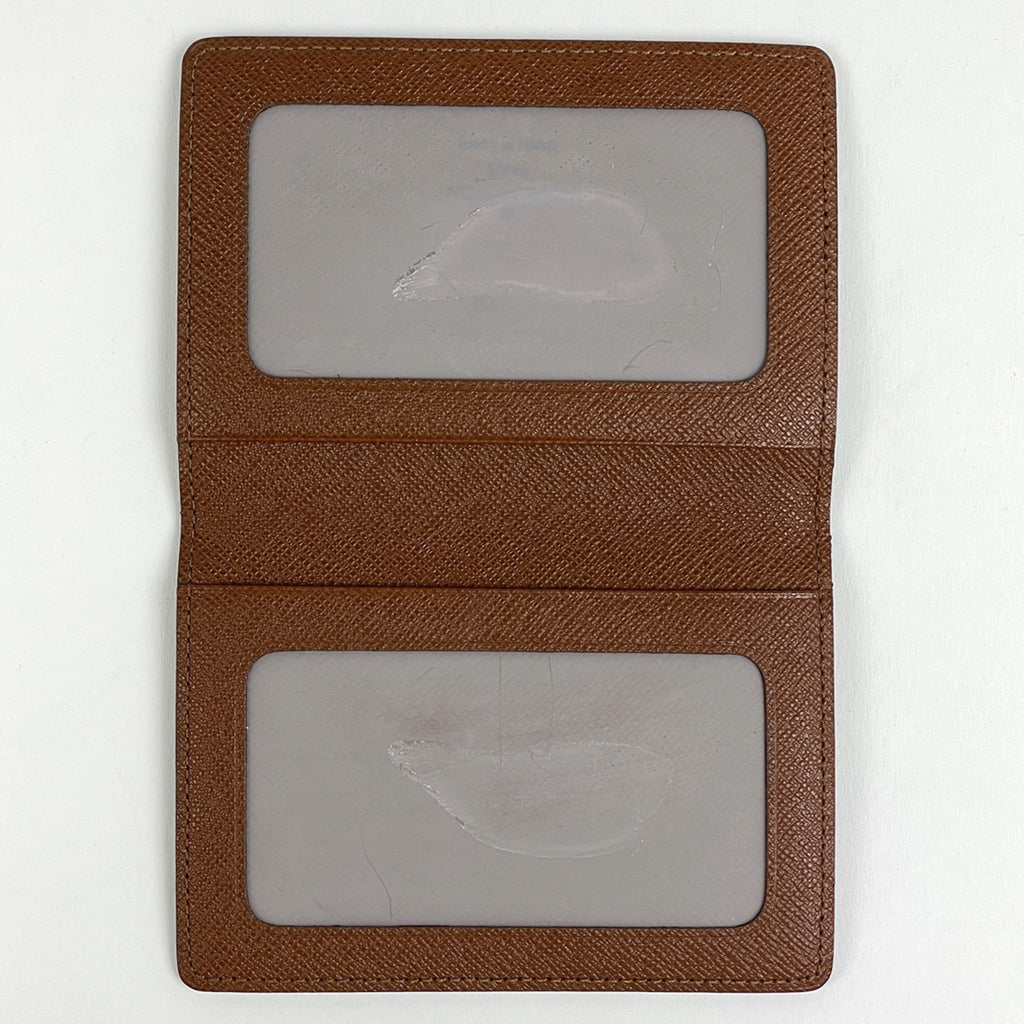 ルイ・ヴィトン ポルト2カルト ヴェルティカル 定期入れ クレジットカード キャッシュカード ICカード IDケース カードケース モノグラム ブラウン M60533 レディース 【中古】brbag