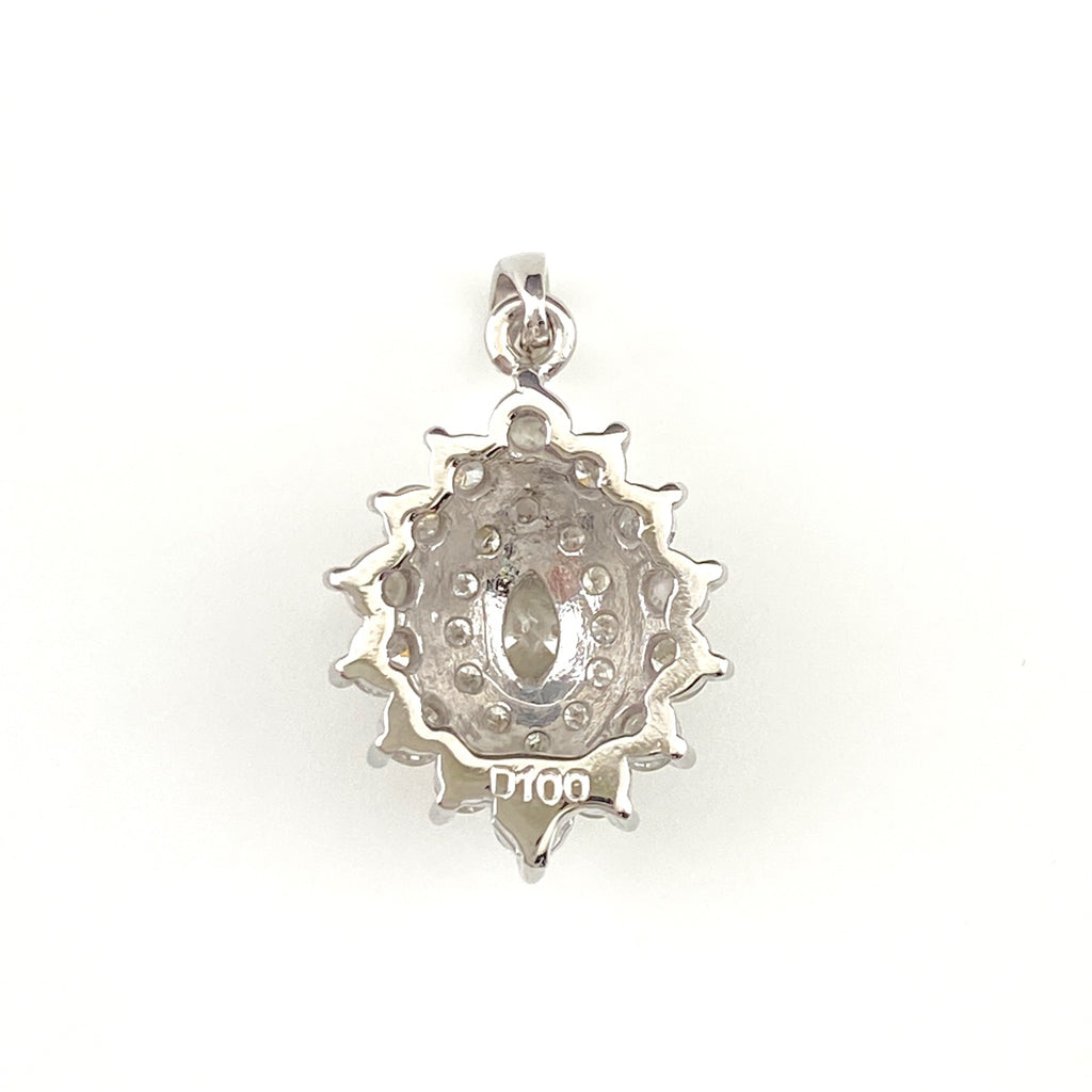 ダイヤモンド ペンダントトップ プラチナ ペンダントトップ Pt900 ダイヤモンド レディース 【中古】nbjwl