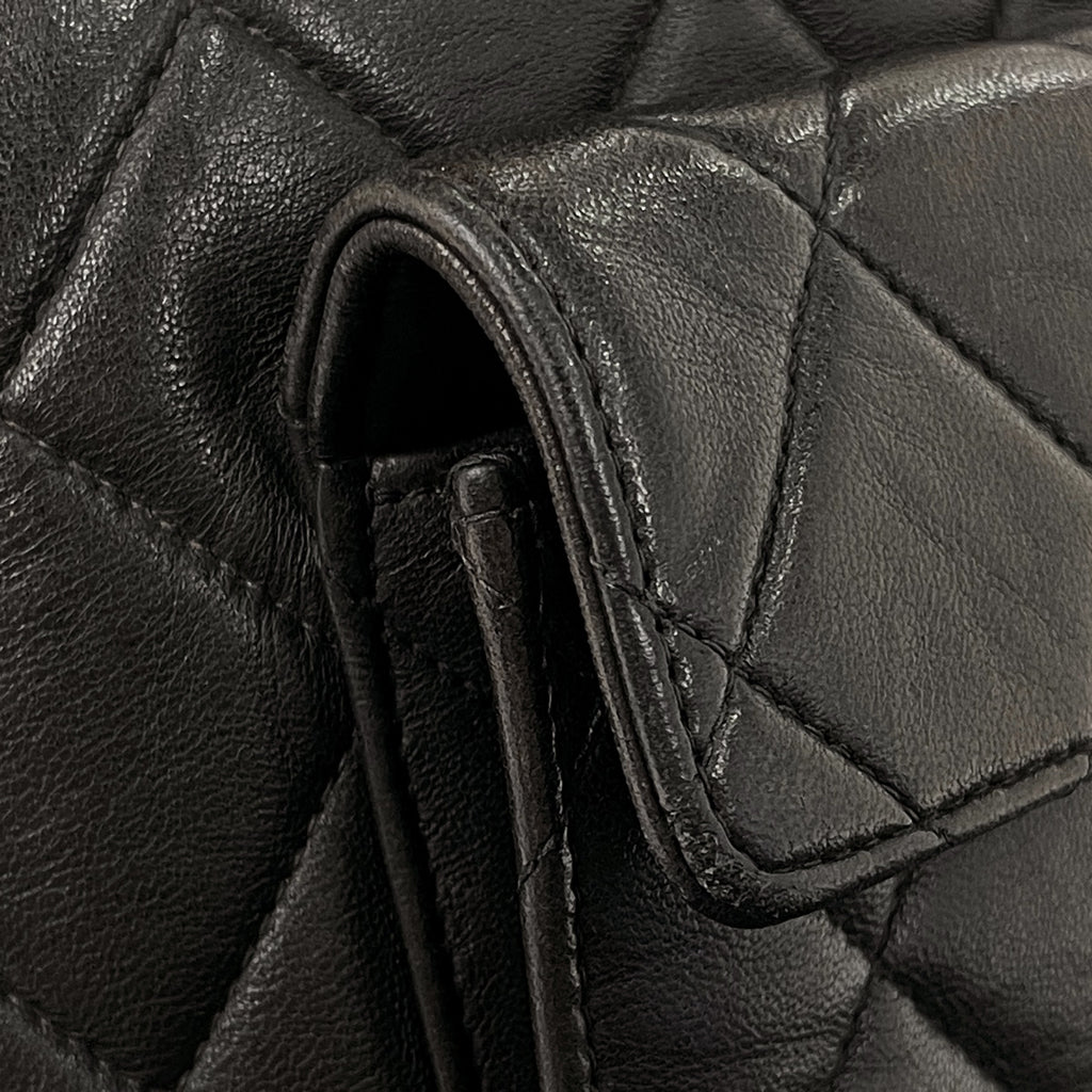 シャネル ココマーク チェーン リュックサック マトラッセ バックパック デイパック リュック レザー ブラック レディース 【中古】brbag