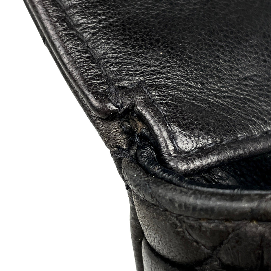 シャネル ココマーク チェーン リュックサック マトラッセ バックパック デイパック リュック レザー ブラック レディース 【中古】brbag