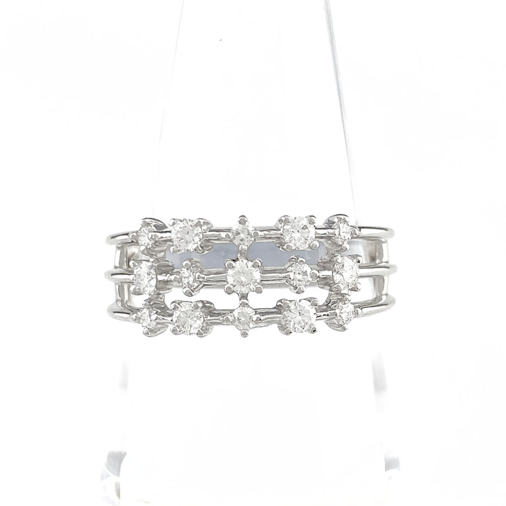 タサキ メレダイヤ デザインリング プラチナ 指輪 リング 16.5号 Pt900 ダイヤモンド レディース 【中古】brjwl