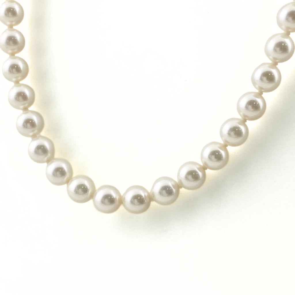 パール デザインネックレス シルバー 真珠 ネックレス SV パール レディース 【中古】nbjwl