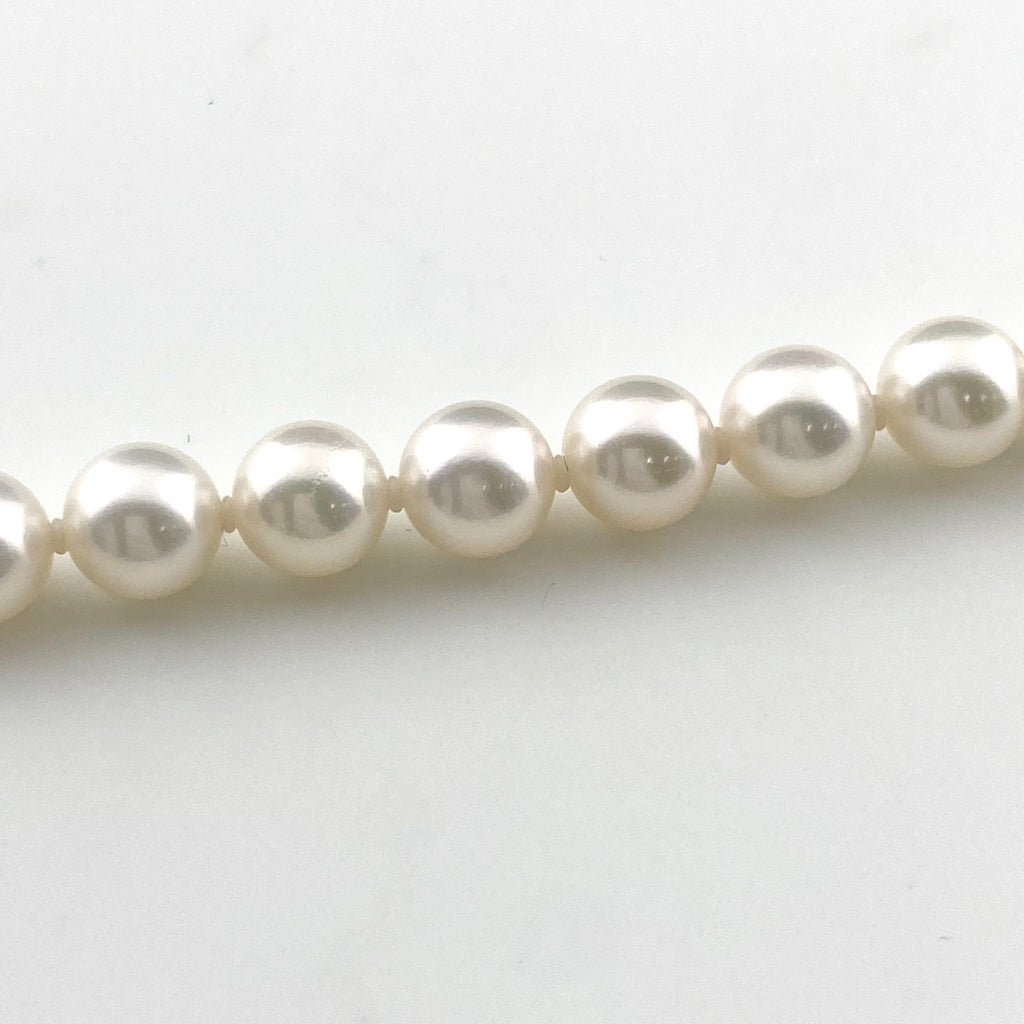 パール デザインネックレス シルバー 真珠 ネックレス SV パール レディース 【中古】nbjwl